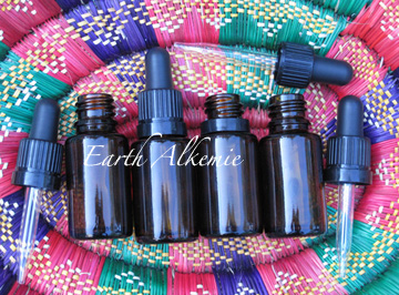 1/2 oz amber dropper bottles 4 pack